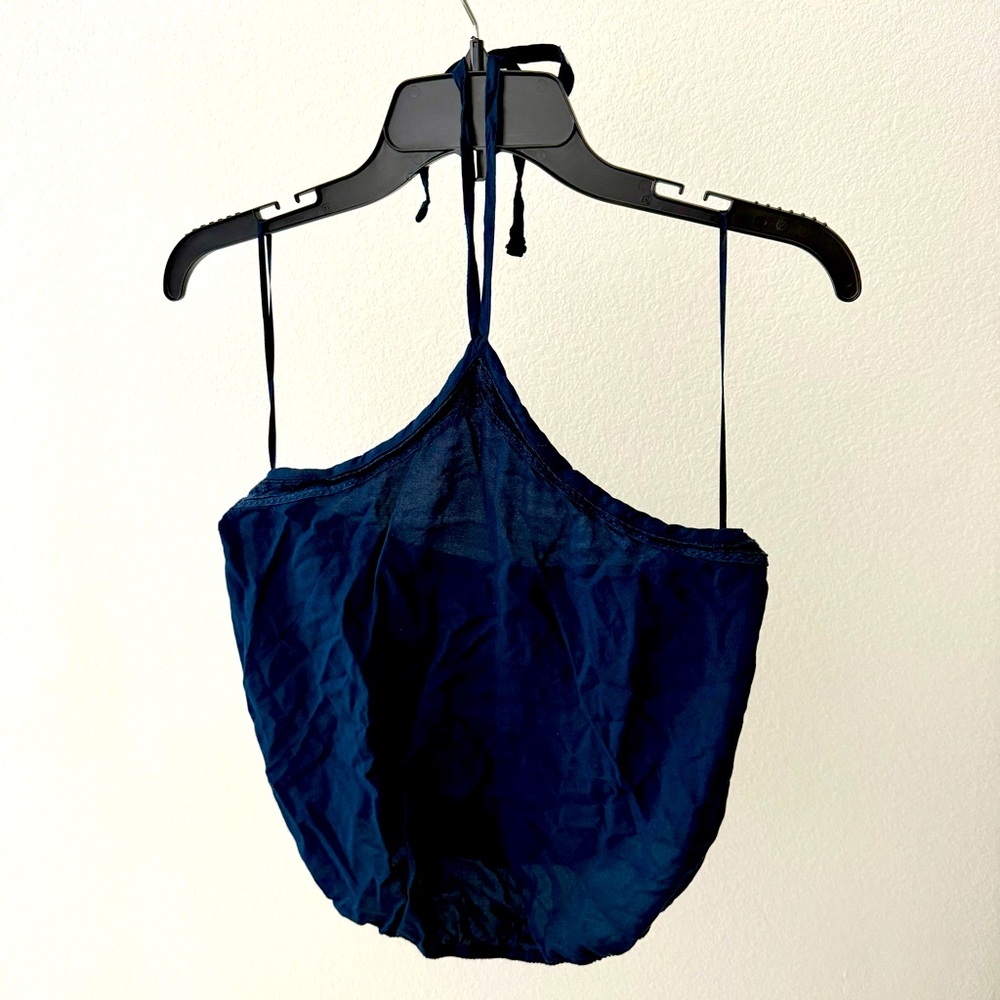 Navy blue Hollister halter top